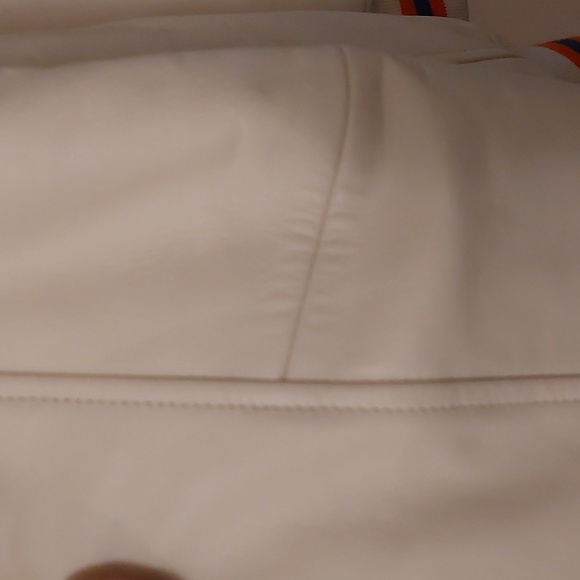 NBA Kith and Knicks White SHEEPSKIN Leather Varsity Coaches Jacket RARE - Picture 15 of 17